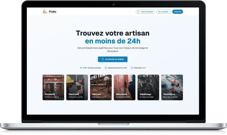 Fixéo - Desktop mockup