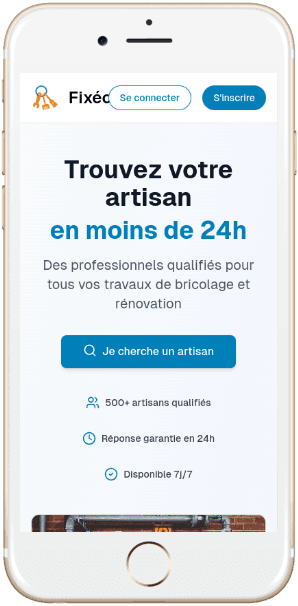 Fixéo - Mobile mockup