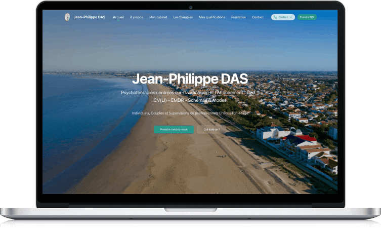 Therapeute La Rochelle - Desktop mockup